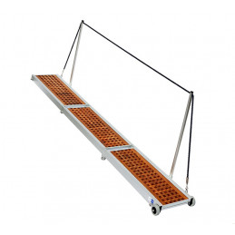 Passerelle modèle Classique avec du Teck pliable et 2x pliable 3m