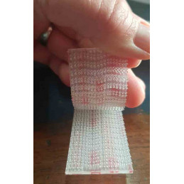 Bande de Velcro 3M transparent par mètre